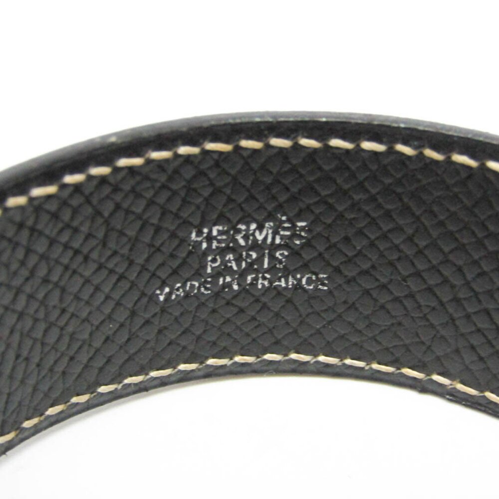 Hermes Nabab Leather Bangle Black - Picture 10 of 11
